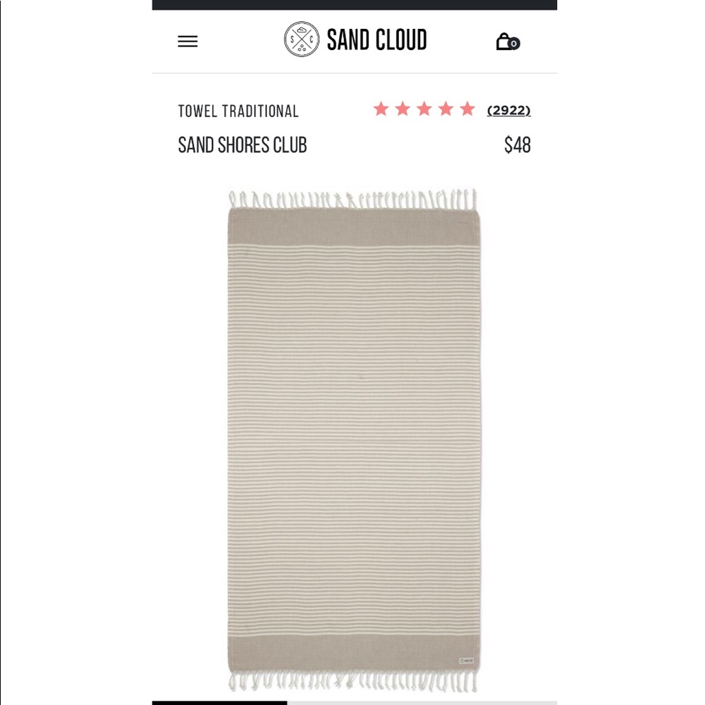 Sand cloud beach towel. Sand shores club